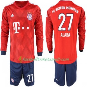 Fußballtrikots FC Bayern München Alaba 27 Kinder 2018-2019 Langarm Heimtrikotsatz kaufen